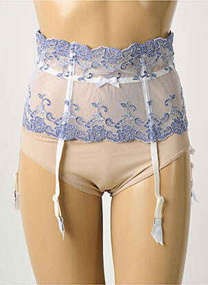 Corset broderie bleu AMBRA femme