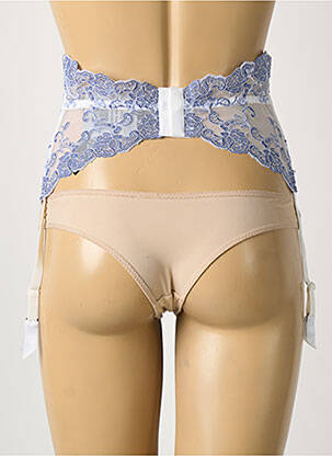 Corset broderie bleu AMBRA femme