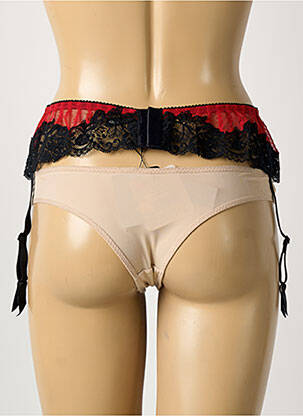 Guêpière/porte-jarretelle avec armature noir AMBRA femme