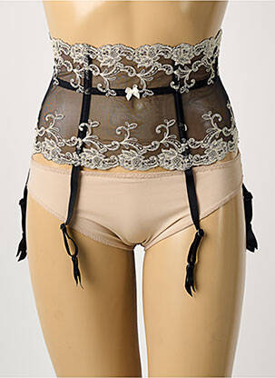 Corset broderie noir AMBRA femme