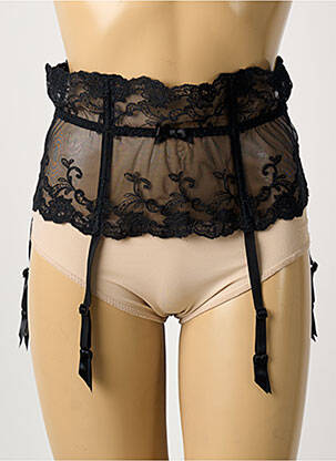 Corset broderie noir AMBRA femme