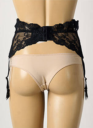 Corset broderie noir AMBRA femme