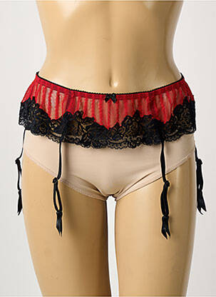 Guêpière/Porte-jarretelle noir AMBRA femme