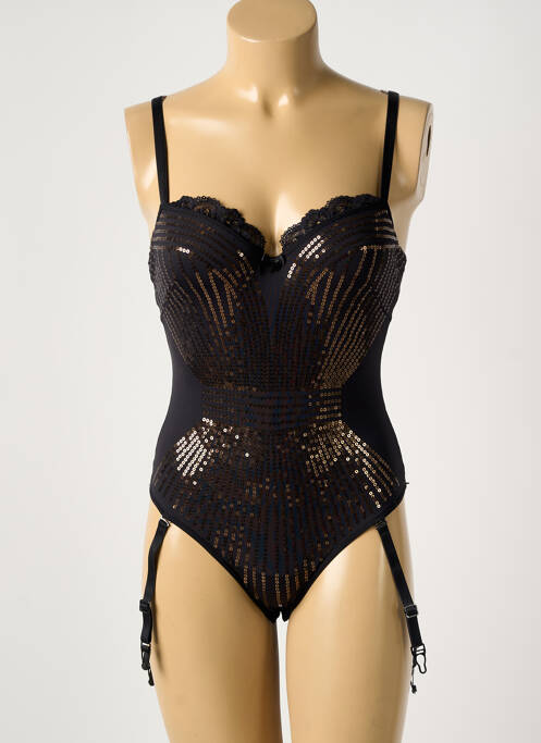 Body lingerie fermeture agrafe noir MARLIES DEKKERS femme
