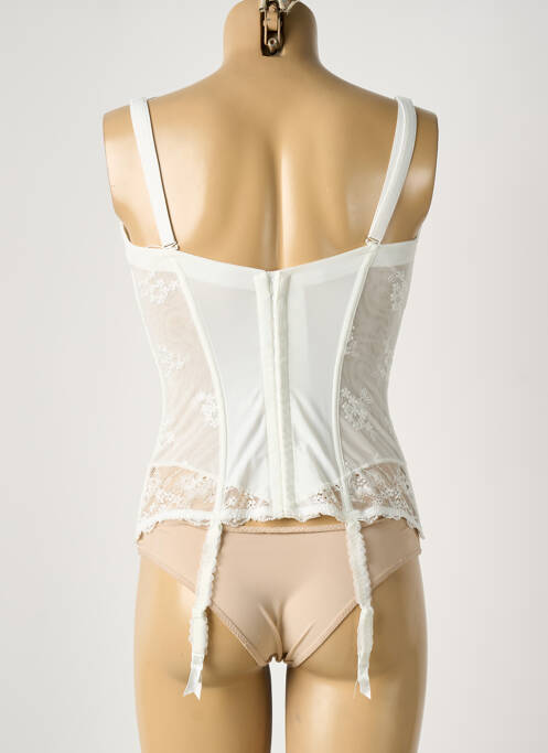 Corset haut soutien-gorge moulé blanc LUNA femme