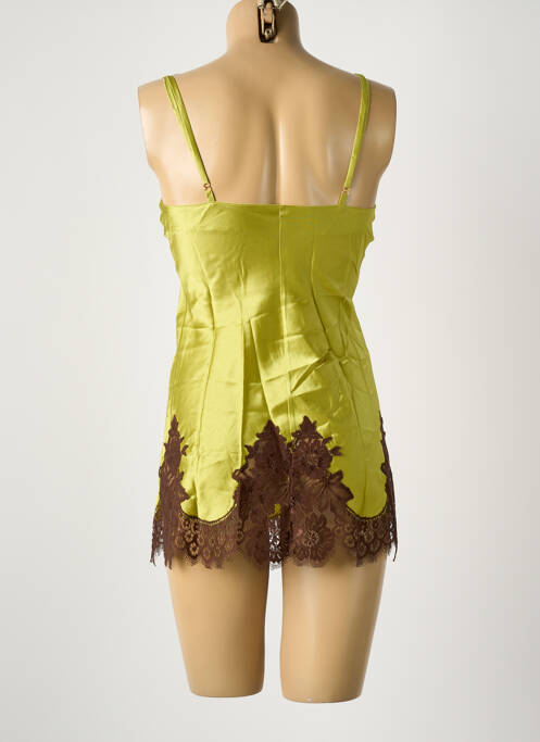 Chemise de nuit col v vert AMBRA femme