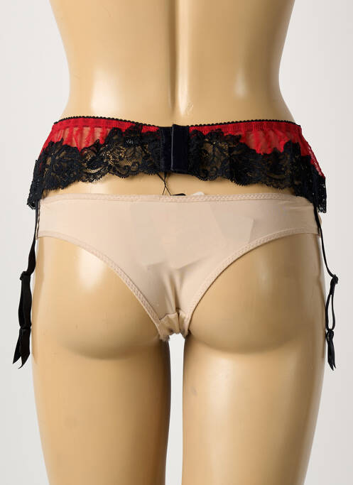 Guêpière/porte-jarretelle avec armature noir AMBRA femme