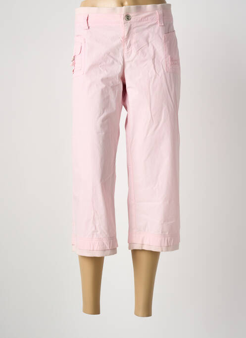 Pantacourt coupe droite rose BANANA MOON femme
