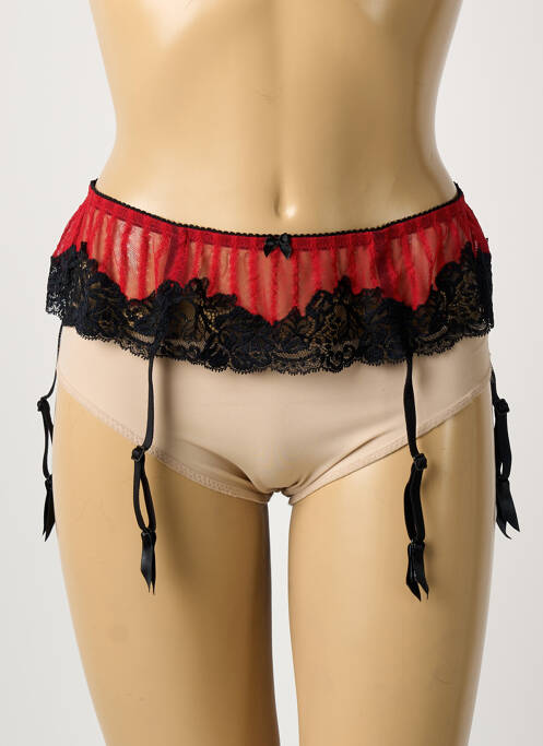 Guêpière/Porte-jarretelle noir AMBRA femme