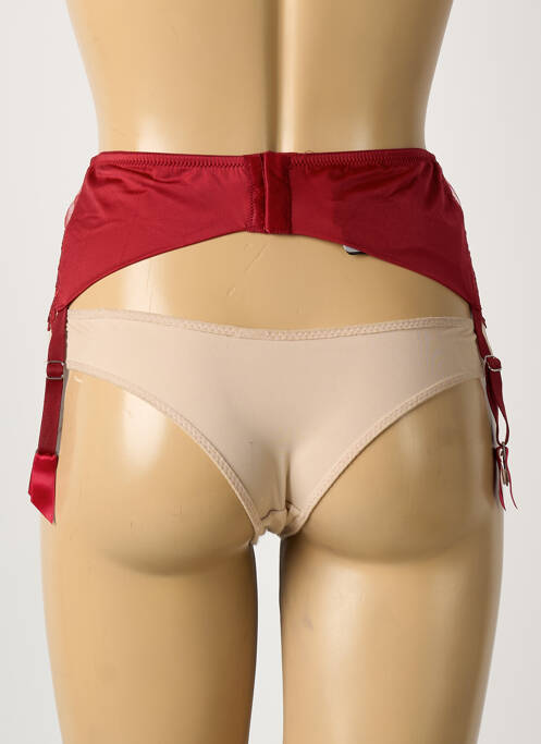 Guêpière/Porte-jarretelle rouge AMBRA femme