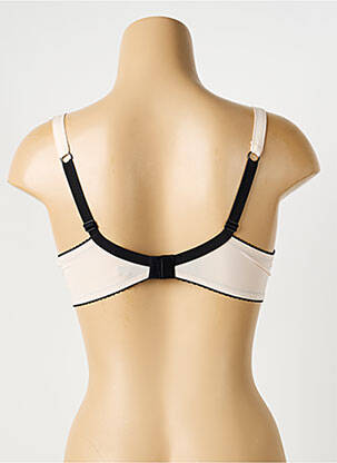 Soutien-gorge tissage dentelle haut soutien-gorge avec mousse de rembourrage amovible rose AMBRA femme