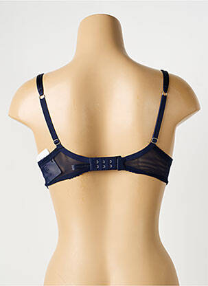 Soutien-gorge effet matière satinée haut soutien-gorge avec mousse de rembourrage amovible bleu AMBRA femme