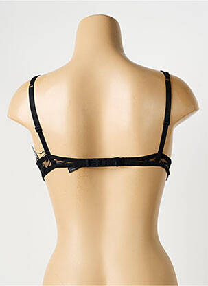 Soutien-gorge effet matière satinée haut soutien-gorge push-up noir AMBRA femme