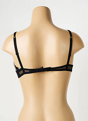 Soutien-gorge effet matière satinée haut soutien-gorge push-up noir AMBRA femme