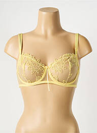 Soutien-gorge effet matière satinée haut soutien-gorge emboitant jaune AMBRA femme