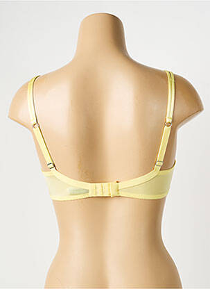 Soutien-gorge effet matière satinée haut soutien-gorge emboitant jaune AMBRA femme