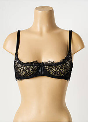 Soutien-gorge effet matière satinée haut soutien-gorge balconnet noir AMBRA femme