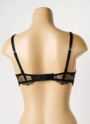 Soutien-gorge effet matière satinée haut soutien-gorge balconnet noir AMBRA femme