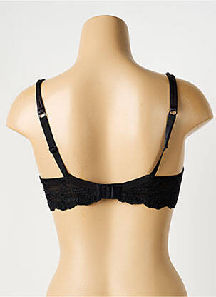 Soutien-gorge effet matière satinée haut soutien-gorge emboitant noir AMBRA femme