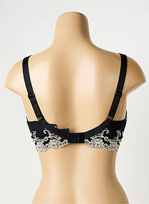 Soutien-gorge effet matière satinée haut soutien-gorge emboitant noir AMBRA femme