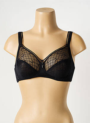 Soutien-gorge effet matière satinée haut soutien-gorge emboitant noir CHANTELLE femme