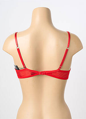 Soutien-gorge légère et transparente haut soutien-gorge emboitant rouge AMBRA femme
