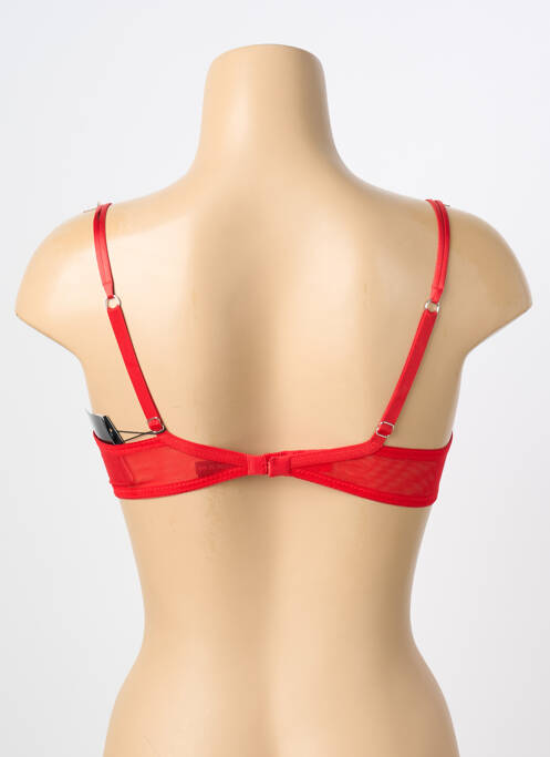 Soutien-gorge légère et transparente haut soutien-gorge emboitant rouge AMBRA femme