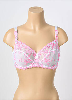 Soutien-gorge légère et transparente haut soutien-gorge emboitant rose AMBRA femme