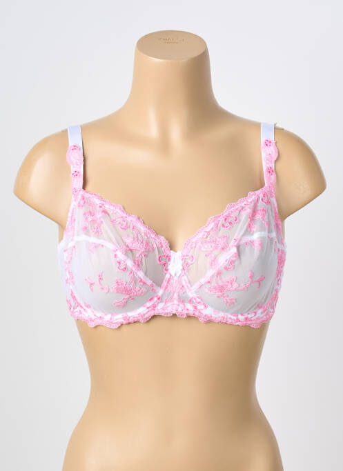 Soutien-gorge légère et transparente haut soutien-gorge emboitant rose AMBRA femme