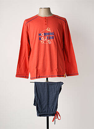 Pyjama col rond orange ROSE POMME homme