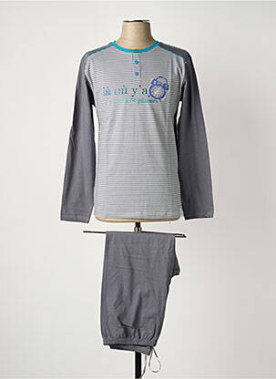 Pyjama col rond gris ROSE POMME homme