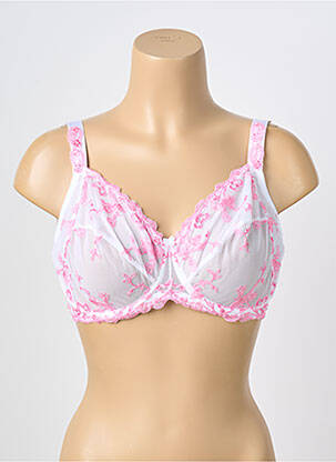 Soutien-gorge légère et transparente haut soutien-gorge emboitant rose AMBRA femme