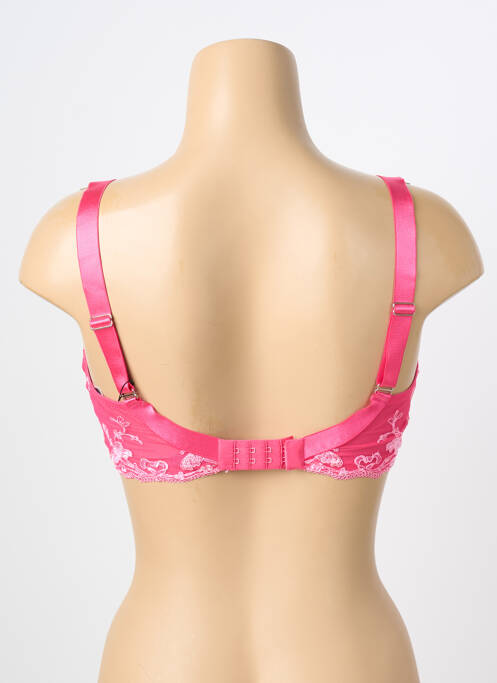 Soutien-gorge légère et transparente haut soutien-gorge emboitant rose AMBRA femme
