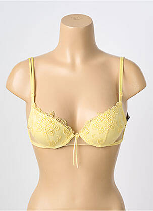 Soutien-gorge haut soutien-gorge push-up haut soutien-gorge push-up jaune AMBRA femme