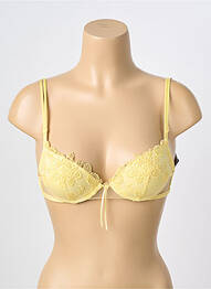 Soutien-gorge haut soutien-gorge push-up haut soutien-gorge push-up jaune AMBRA femme