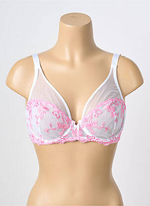 Soutien-gorge légère et transparente haut soutien-gorge emboitant rose AMBRA femme