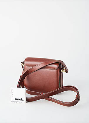 Sac multipoches forme rectangulaire marron A.P.C. femme