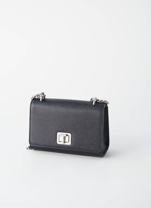Sac multipoches forme rectangulaire noir LE TANNEUR femme