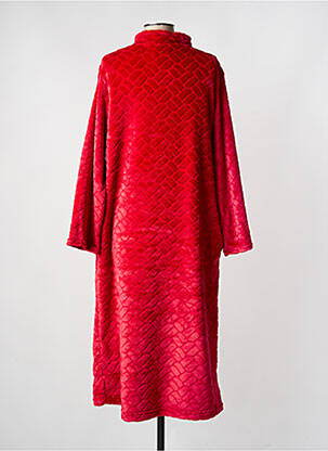 Robe de chambre col col montant rouge ROSE POMME femme