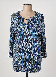Top stretch manches longues bleu CECIL femme