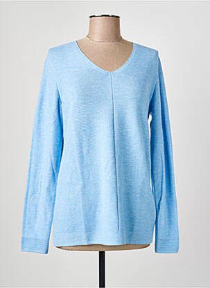 Pull tissage chiné manches longues bleu CECIL femme