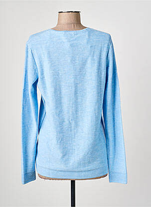 Pull tissage chiné manches longues bleu CECIL femme