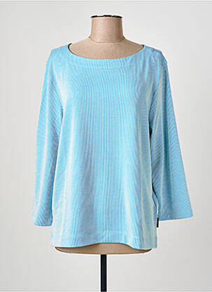 Top stretch manches longues bleu CECIL femme