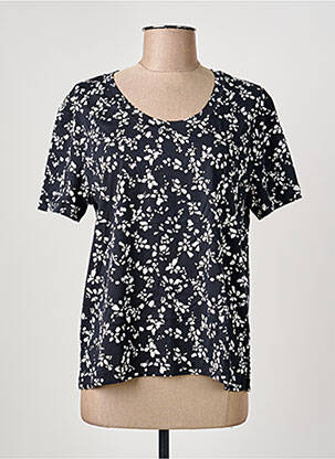 T-shirt imprimé fantaisie manches courtes noir ESPRIT femme