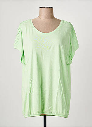 T-shirt stretch manches courtes vert CECIL femme