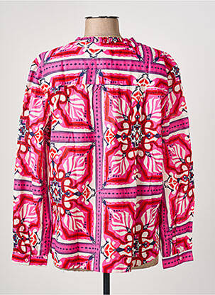 Blouse imprimé fantaisie manches longues rose STREET ONE femme