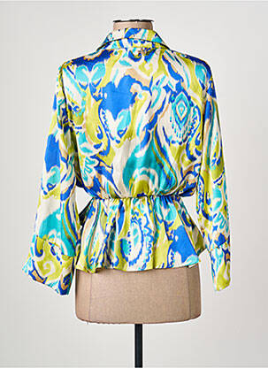 Blouse imprimé fantaisie manches longues vert ARTIGLI femme