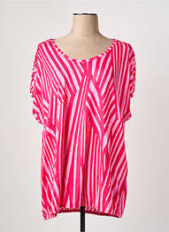 T-shirt stretch manches courtes rose CECIL femme