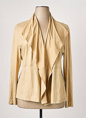 Veste casual coupe cintrée beige EVA KAYAN femme