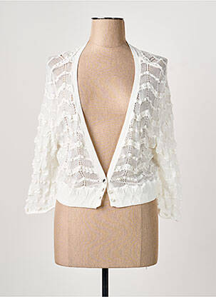 Gilet manches longues blanc ELISA CAVALETTI femme